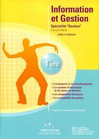 INFORMATION ET GESTION - SPECIALITE GESTION 1ERE STG - COURSET EXERCICES (POCHET