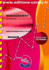 MANAGEMENT ENONCE. UE 7 DU DCG (POCHETTE) CAS PRATIQUES