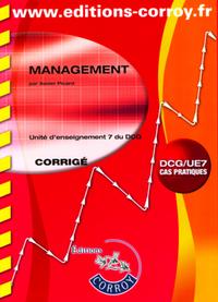 MANAGEMENT CORRIGE - UNITE D'ENSEIGNEMENT 7 DU DCG (POCHETTE)