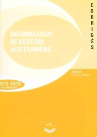 L'informatique de gestion aux examens - Pochette