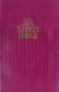 BIBLE VIE COUVERTURE SOUPLE GRENAT