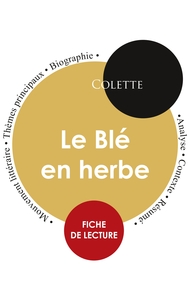 Fiche de lecture Le Blé en herbe