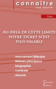 Fiche de lecture Au-delà de cette limite votre ticket n'est plus valable (Analyse littéraire de référence et résumé complet)