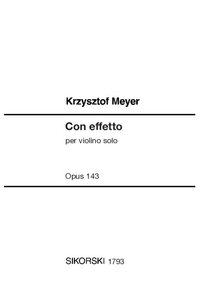 CON EFFETTO - PER VIOLINO SOLO. OP. 143. VIOLIN.
