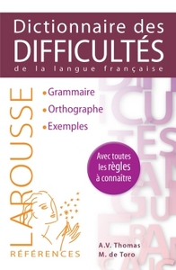 DICTIONNAIRE DES DIFFICULTES DE LA LANGUE FRANCAISE