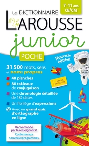 Dictionnaires CE/CM, Larousse Junior poche 7/11 ans