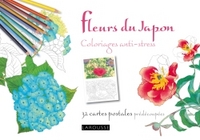 FLEURS DU JAPON COLORIAGES ANTI-STRESS 32 CARTES POSTALES