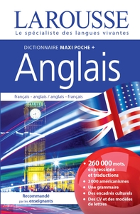 DICTIONNAIRE LAROUSSE MAXIPOCHE PLUS ANGLAIS 2 EN 1