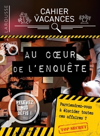 CAHIER DE VACANCES LAROUSSE (ADULTES) SPECIAL ENQUETES POLICIERES