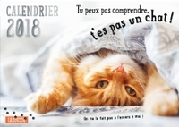 Calendrier 2018 Tu peux pas comprendre t'es pas un chat