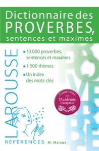 DICTIONNAIRE DES PROVERBES SENTENCES ET MAXIMES