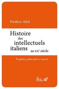 HISTOIRE DES INTELLECTUELS ITALIENS AU XXE SIECLE - PROPHETES, PHILOSOPHES ET EXPERTS