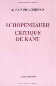 SCHOPENHAUER CRITIQUE DE KANT