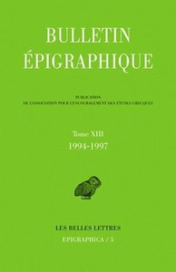 EPIGRAPHICA N 5 - BULLETIN EPIGRAPHIQUE 1994-1997