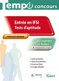 Concours IFSI - Tests d'aptitude - Ecrit - Tempo - L'essentiel en fiches