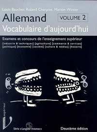 Allemand : Vocabulaire d'aujourd'hui, volume 2