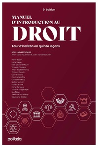 Manuel d'introduction au droit (3e édition)