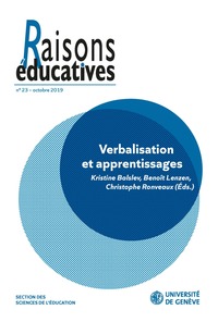 Raisons éducatives n° 23 - octobre 2019 (2019/1)