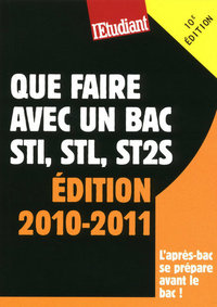 Que faire avec un BAC STI, STL, ST2S