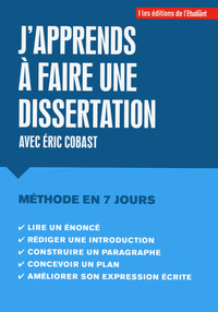 J'apprends à faire une dissertation