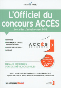 L'officiel du concours Accès 2018