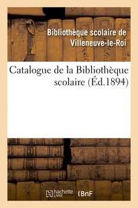 Catalogue de la Bibliothèque scolaire