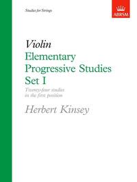 HERBERT KINSEY: ELEMENTARY PROGRESSIVE STUDIES FOR VIOLIN SET 1