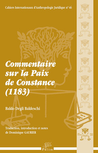 COMMENTAIRE SUR LA PAIX DE CONSTANCE (1183)