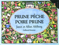 Prune, pêche, poire, prune