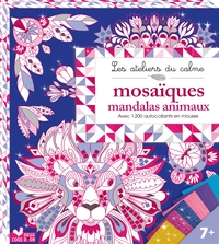 Mosaiques mandalas animaux - boîte avec accessoires