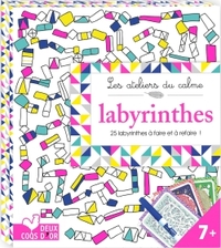 LABYRINTHES - MINI BOITE AVEC FEUTRE VELEDA - 25 LABYRINTHES A FAIRE ET REFAIRE !