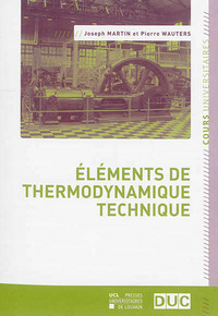 ELEMENTS DE THERMODYNAMIQUE TECHNIQUE