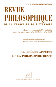 Revue philosophique 2014, t. 139 (3)