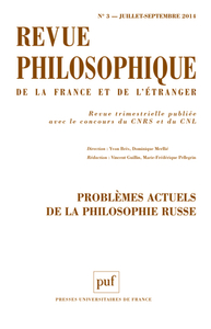 Revue philosophique 2014, t. 139 (3)