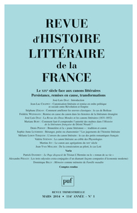 RHLF 2014, n° 1