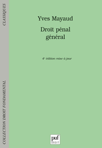 droit penal general (4ed).