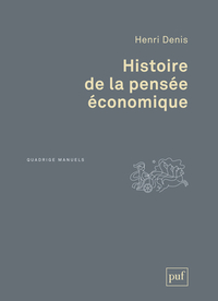 HISTOIRE DE LA PENSEE ECONOMIQUE