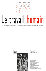 travail humain 2013, vol. 76 (2)