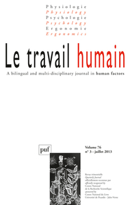 travail humain 2013, vol. 76 (3)