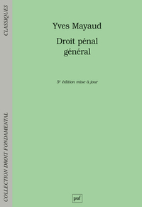 droit penal general (5ed)