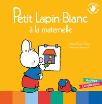 PETIT LAPIN BLANC A LA MATERNELLE
