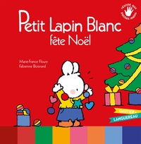 PETIT LAPIN BLANC FETE NOEL