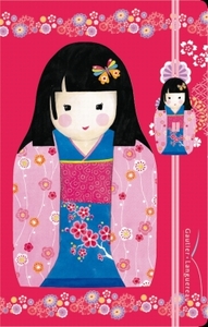 Carnets élastique avec poupée japonaise 1