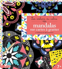 Mandalas sur cartes à gratter - boite avec accessoires