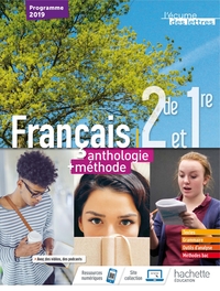 Français - L'écume des lettres 2de, 1re, Livre de l'élève