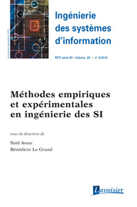 METHODES EMPIRIQUES ET EXPERIMENTALES EN INGENIERIE DES SI  (INGENIERIE DES SYSTEMES D'INFORMATION R