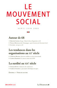 Le mouvement social numéro 223 Autour de 68