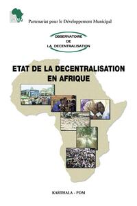 ETAT DE LA DECENTRALISATION EN AFRIQUE