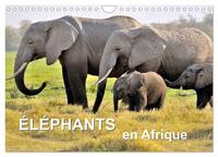 Éléphants en Afrique (Calendrier mural 2026 DIN A4 vertical), CALVENDO calendrier mensuel