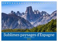 Sublimes paysages d'Espagne (Calendrier de bureau 2026 DIN A5 vertical), CALVENDO calendrier mensuel